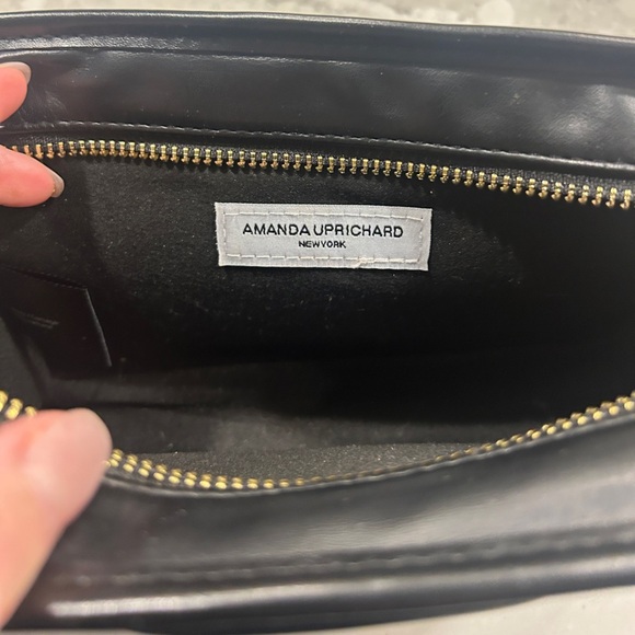 Amanda Uprichard Black Quilted Belt Bag Crossbody Purse - Picture 6 of 13